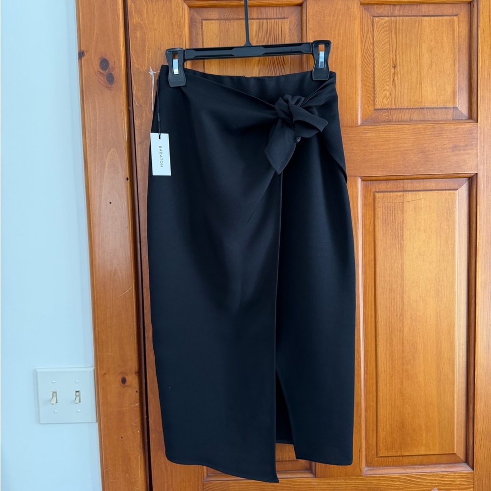 NWT Artizia Bello black Sarong-Style Wrap Skirt 2